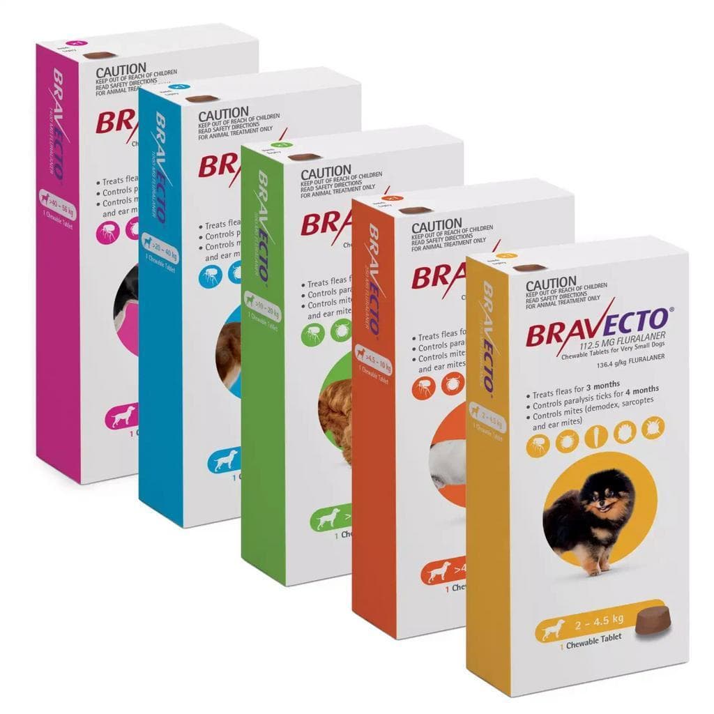 Bravecto*2cpr 2-4,5kg 112,5mg