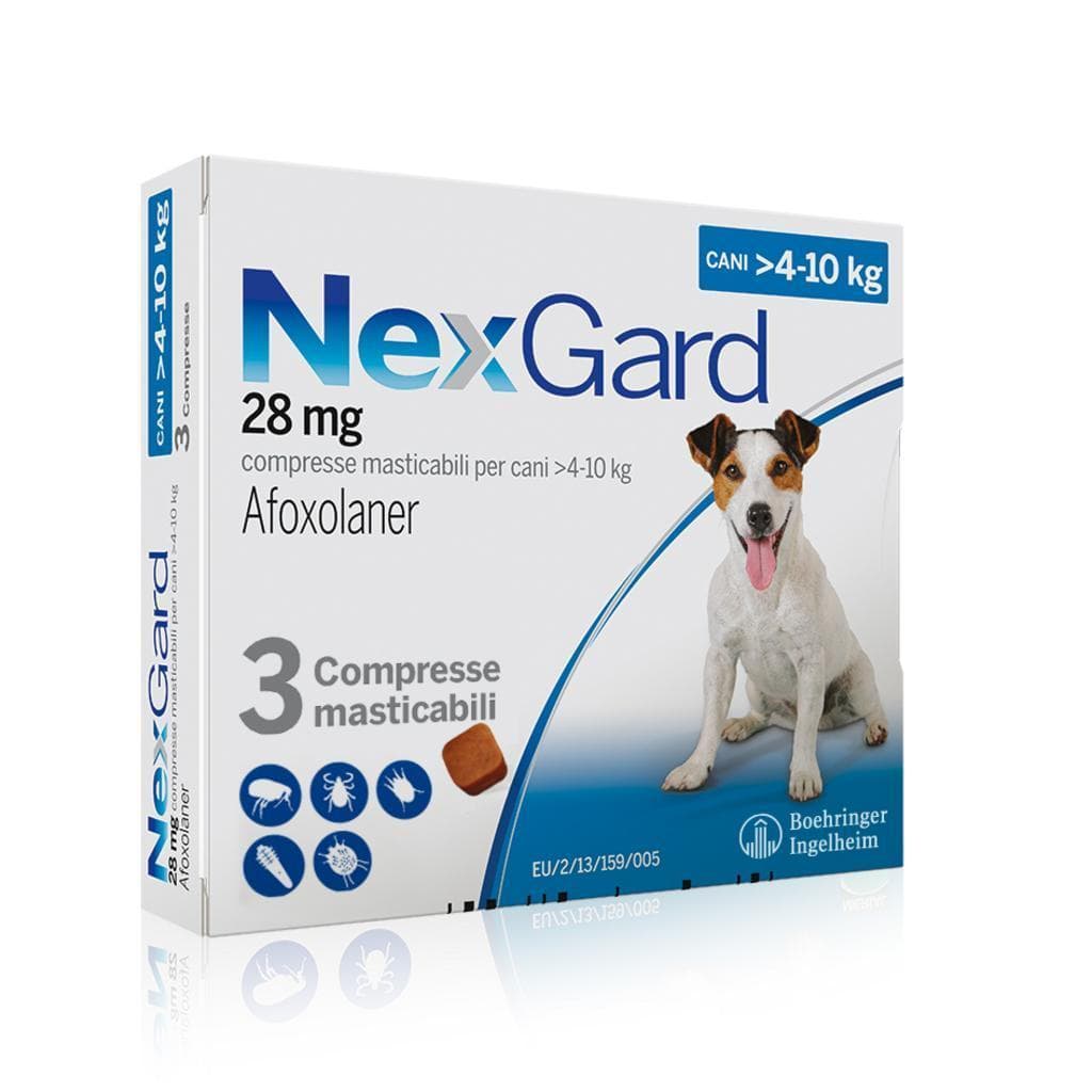 Nexgard*3cpr 4-10kg 28,3mg