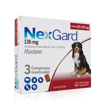Nexgard*3cpr 25-50 Kg136mg