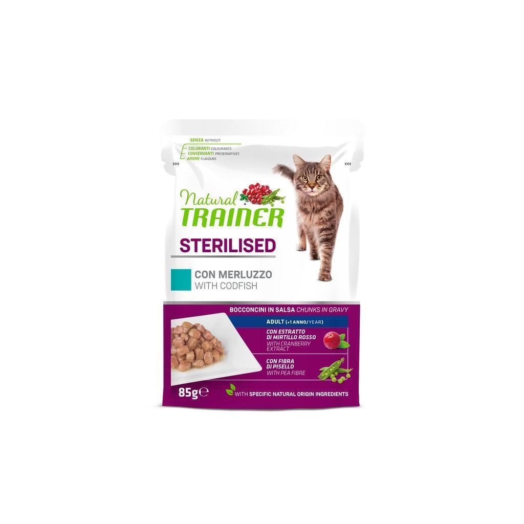 Natural Trainer Cat Adult Sterilised Codfish 85gr