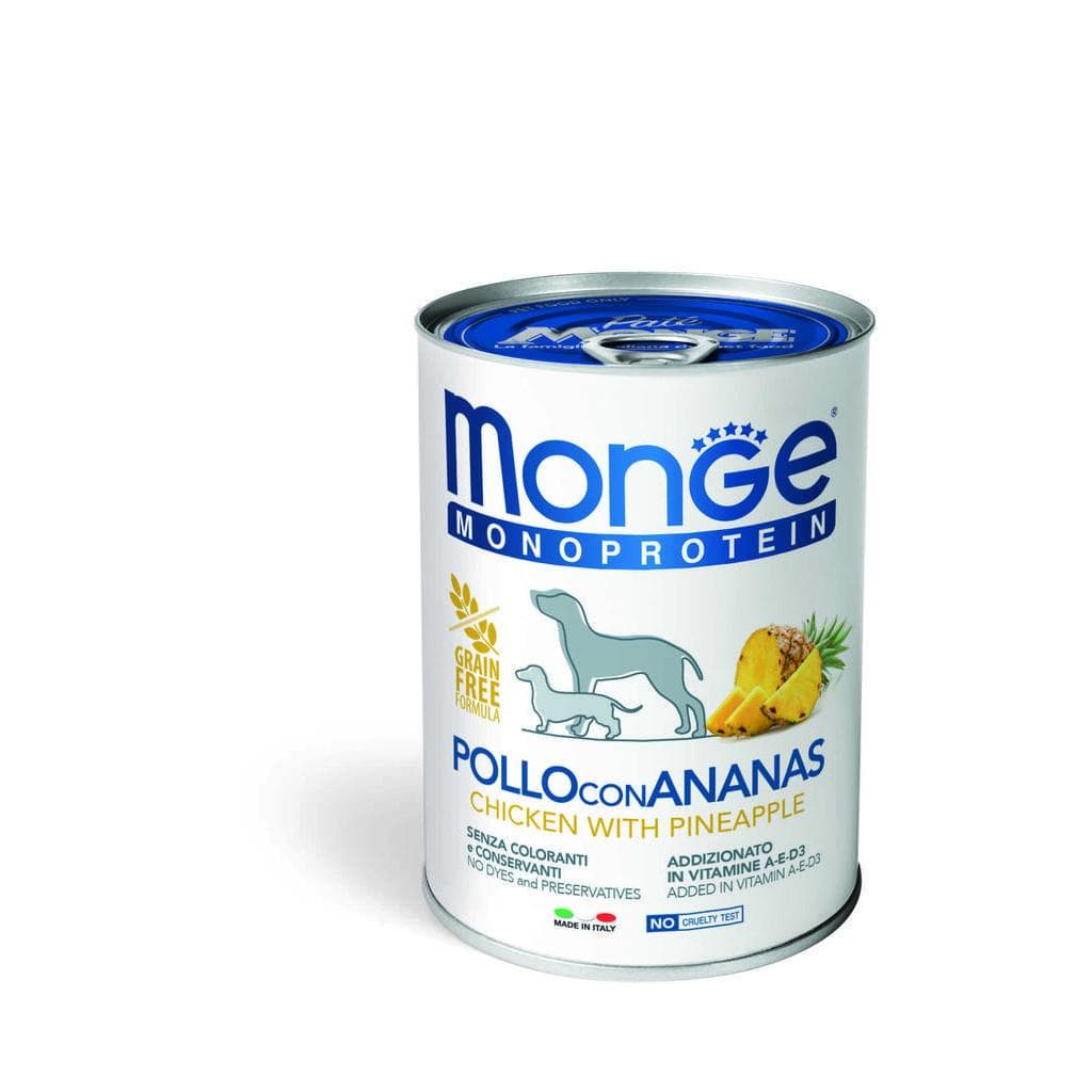 Monge Dog Frutta Pollo/Ananas 400gr