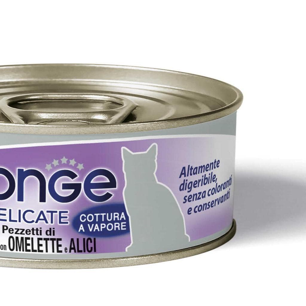 Monge Cat Delicate Pezzetti Pollo/Omelette/Acc 80gr
