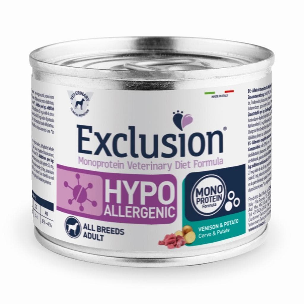 Exclusion Vet Dog Hypo Venison/Potato 200gr