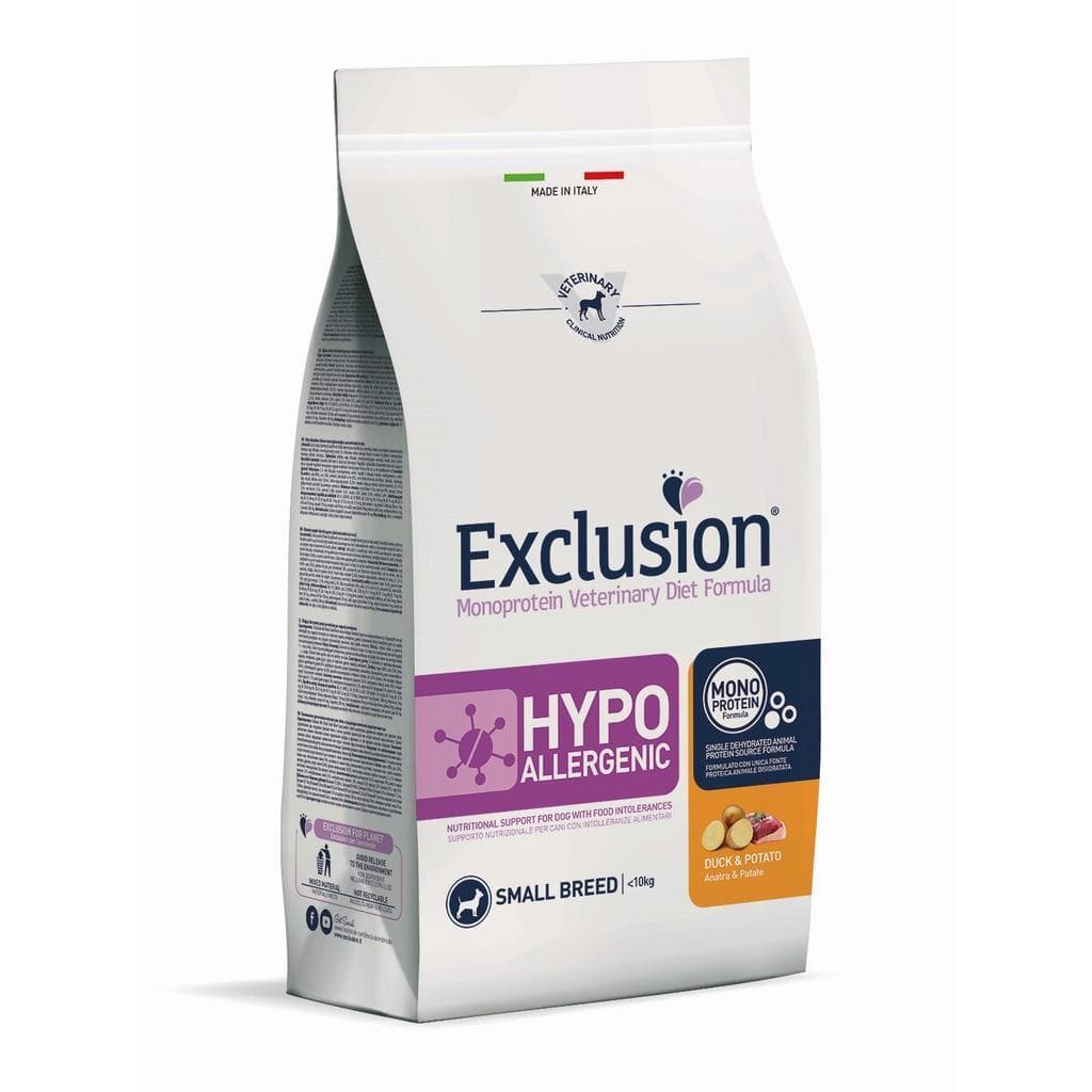 Exclusion Vet Dog Hypo Duck/Potato Small 2kg