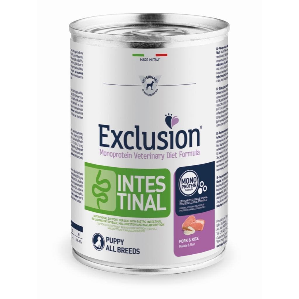 Exclusion Vet Dog Intestinal Puppy Pork/Rice 400kg
