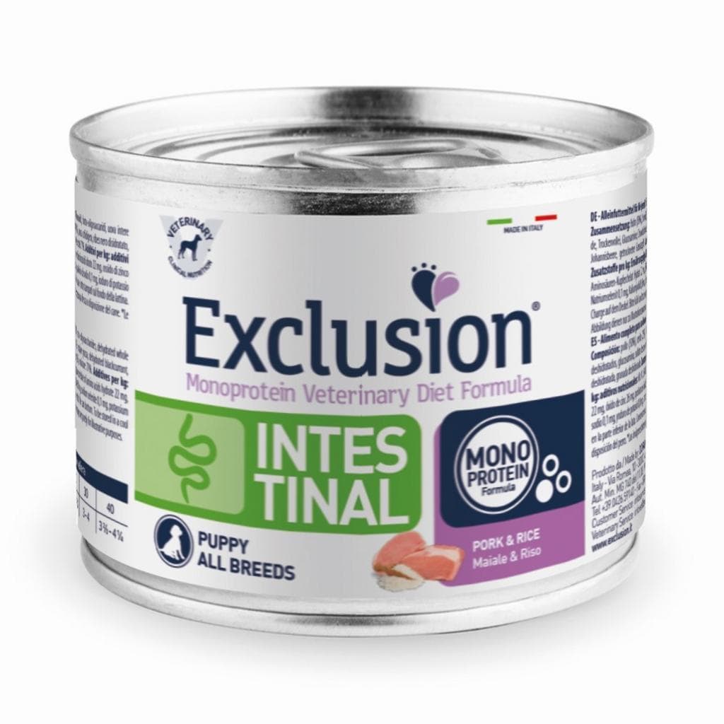 Exclusion Vet Dog Intestinal Puppy Pork/Rice 200gr