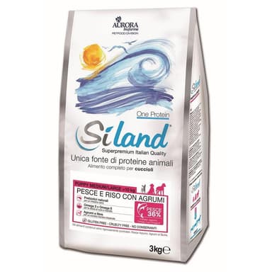 Siland Dog Puppy M/L Pesce 3kg