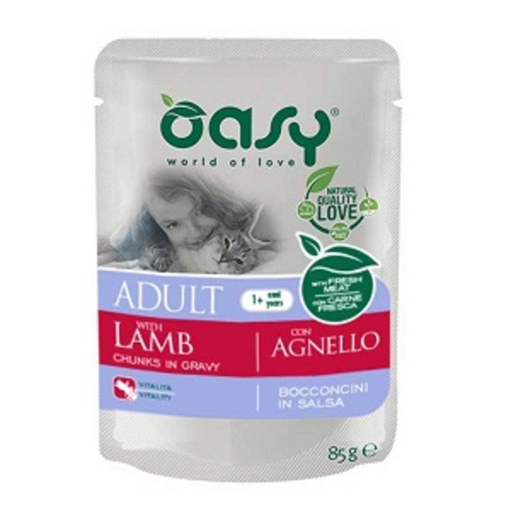 Oasy Cat Wet Bocconcini Adult Lamb Busta 85gr