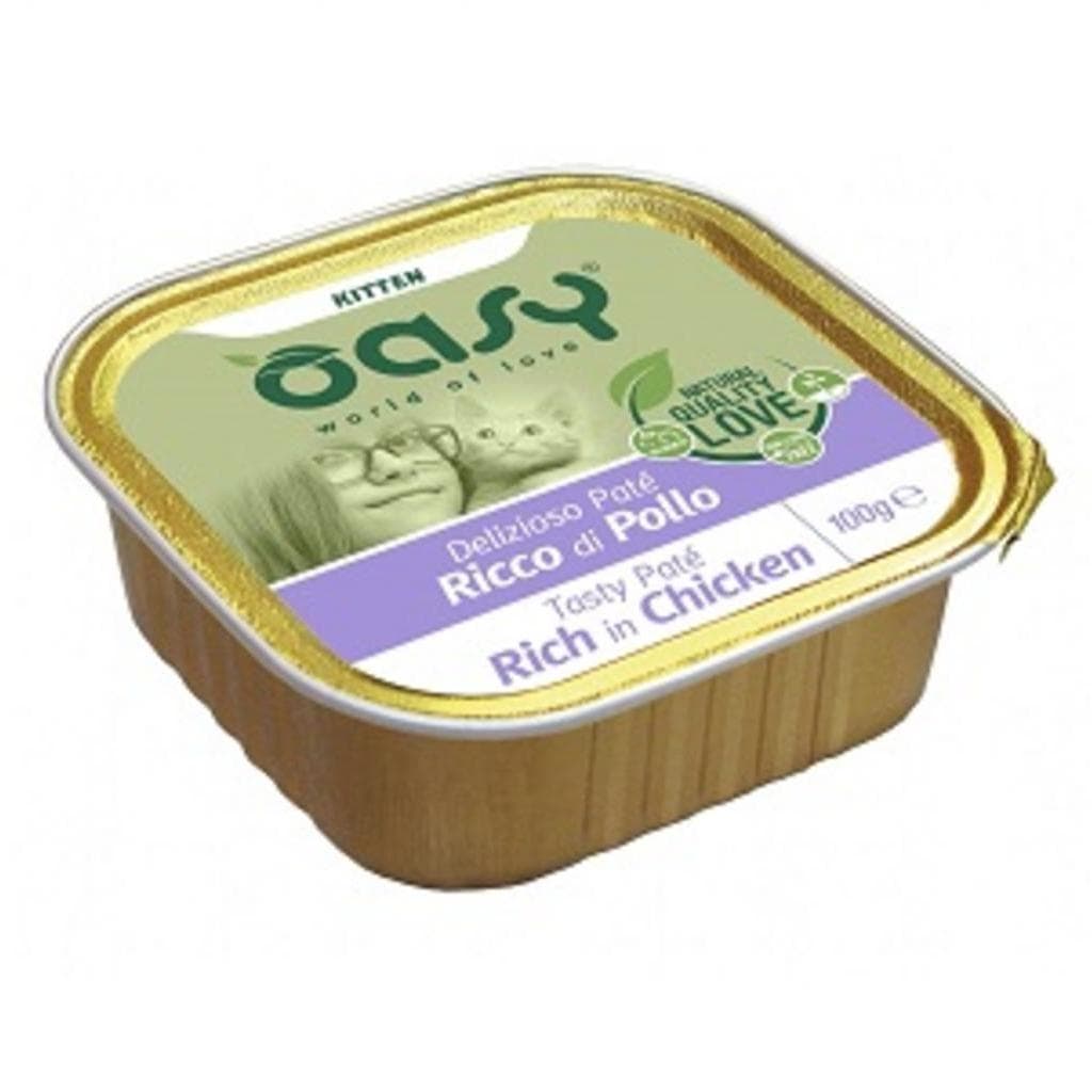 Oasy Cat Wet Pate Kitten Pollo 100gr