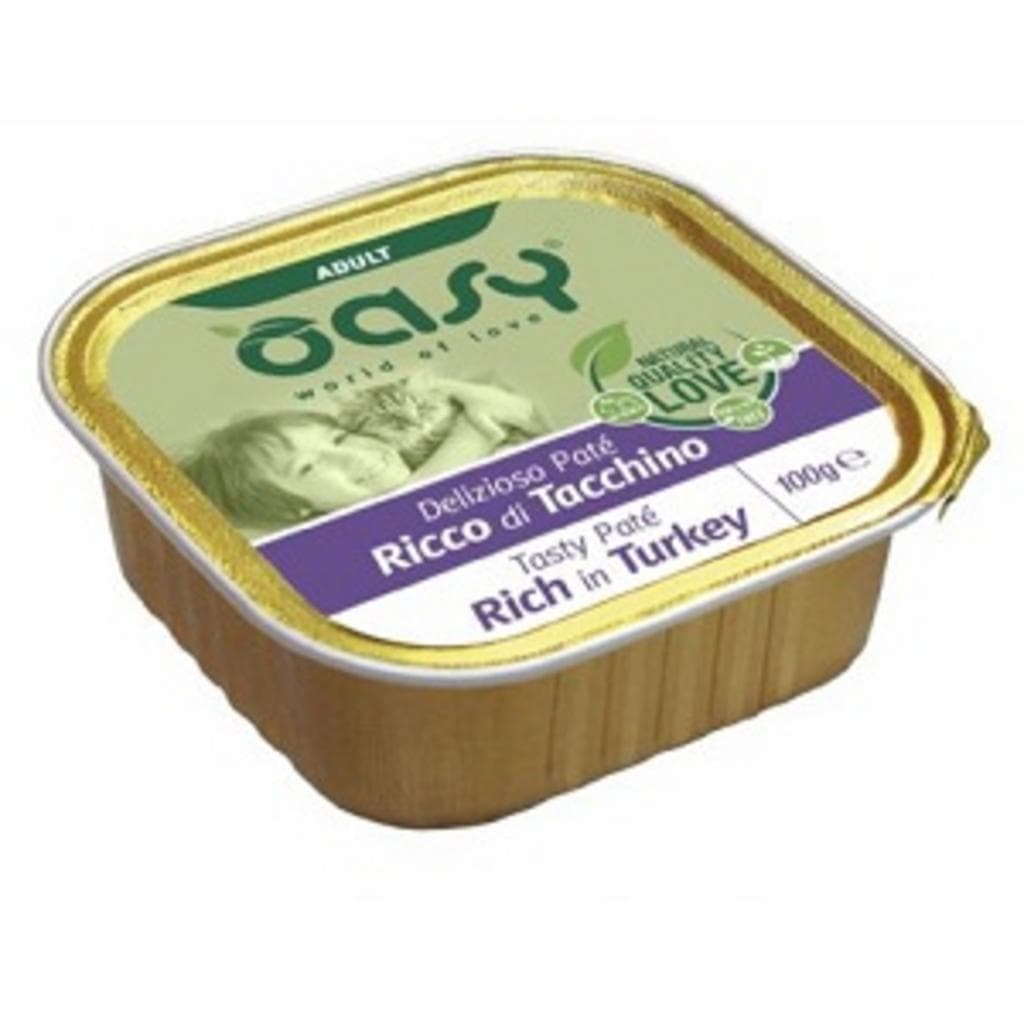 Oasy Cat Wet Pate Adult Tacchino 100gr