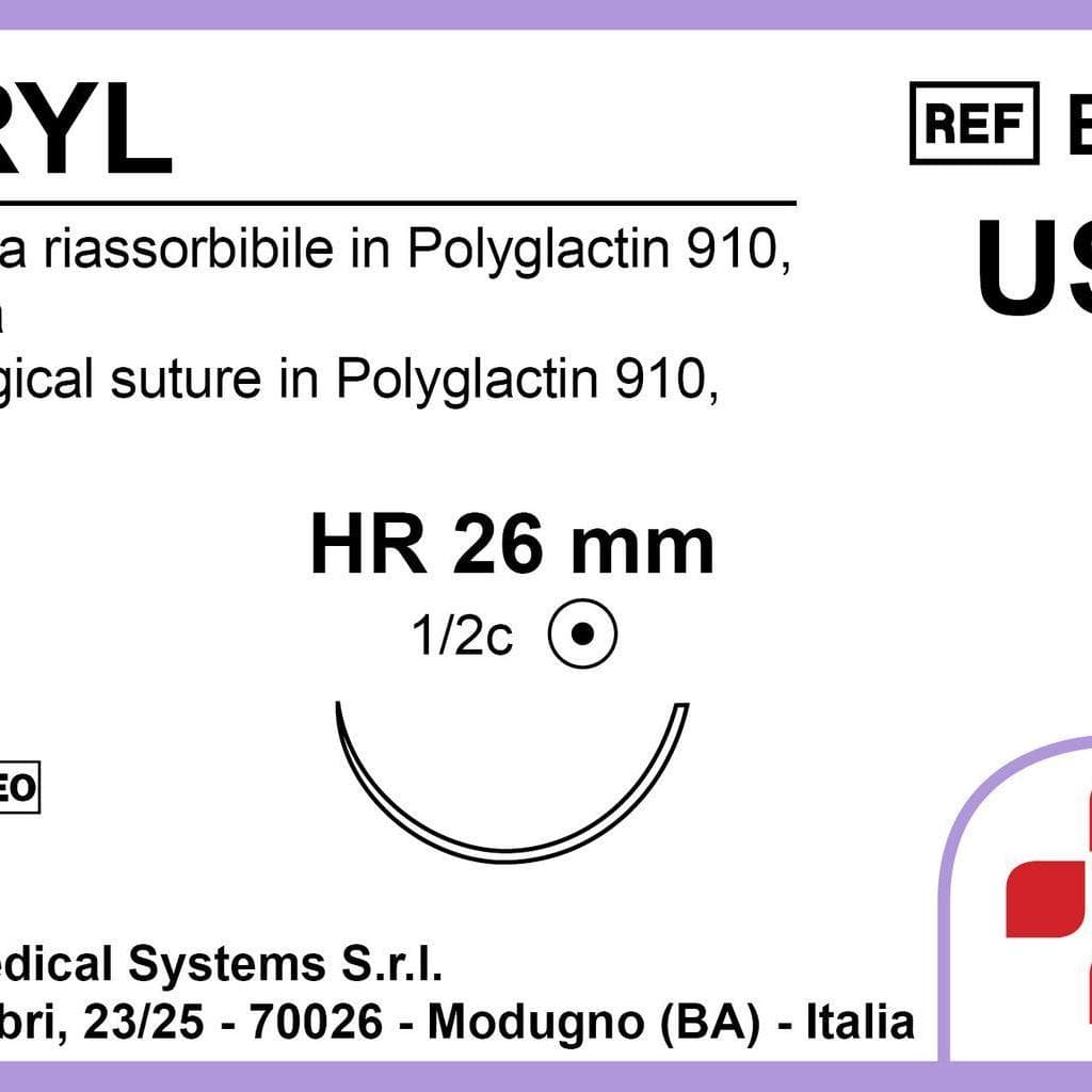 Bsm Biocryl Hr26 Usp 2-0 90 Cm Violet