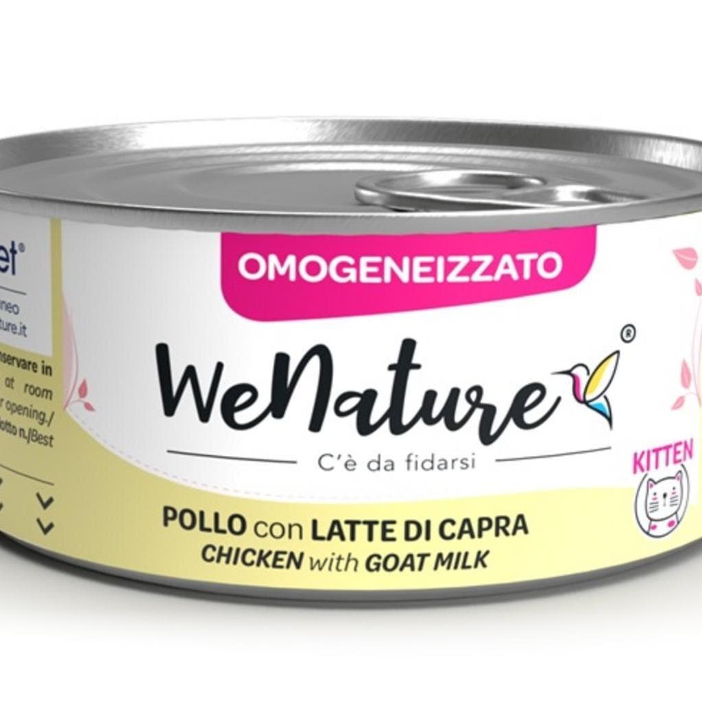 We Nature Cat Kitten Omogeneizzato Pollo/Latte Capra 75g