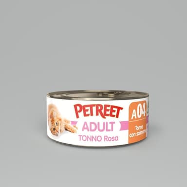 Petreet Nat Tonno Rosa/Salmone 70gr