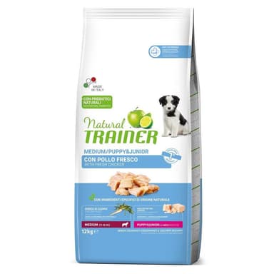 Natural Trainer Dog Puppy Medium Pollo 12kg