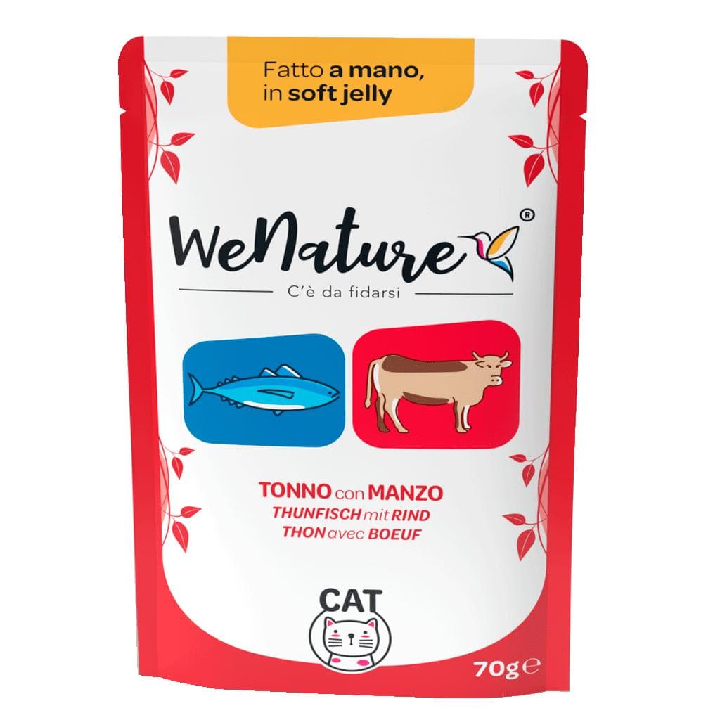We Nature Cat Tonno/Manzo Soft Jelly 70gr